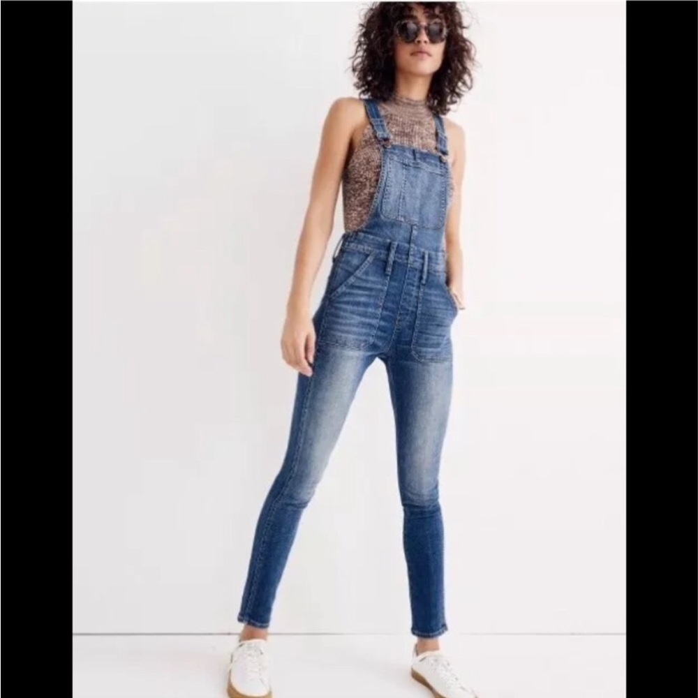 Madewell Skinny Overalls in Jansing Wash - Picture 3 of 6